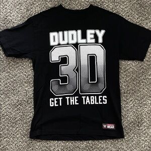 Black WWE Dudley 3D Men's T-Shirt